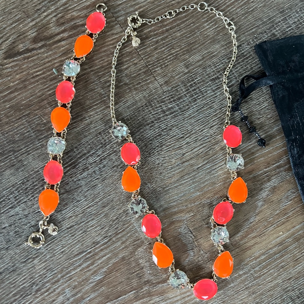 J crew necklace and bracelet